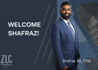 Announcing Shafraz Ali, ZLC Financial’s newest associate!